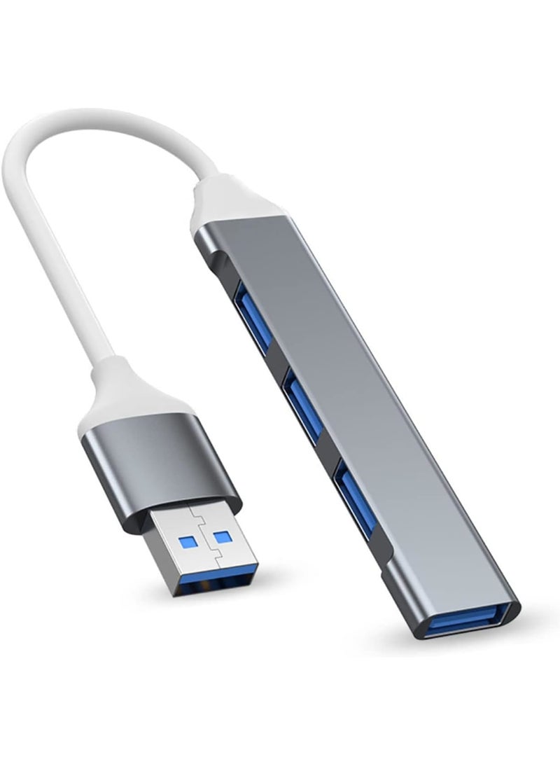 SOLARAE USB 3.0 Hub, Splitter Mini C Hub Extensions, Ultra-Slim Data for MacBook Pro/Air 2023, iMac, Surface Pro, XPS, PS5, PC, USB Flash Drive,Mobile HDD (Grey C) - Image 1