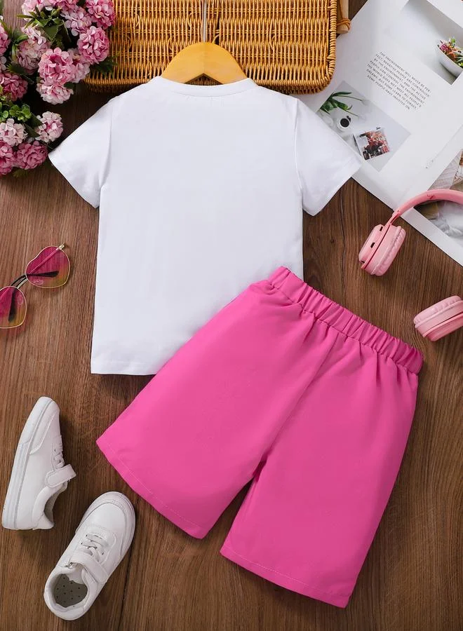 تايك تو مجموعة من بلوزة بطبعة جرافيك وشورت للأطفال