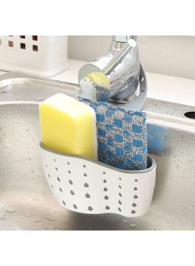 Double-layer Sink Hanging Bag Kitchen Rack Faucet Sponge Holder Storage Hanging Basket Kitchen Storage Rack Sink Accessories 