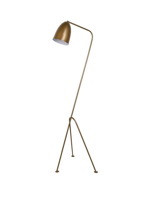 Modern Floor Lamp - Metal - | Shot Floor Lamp - | Color: Gold | Size: 155x52 cm