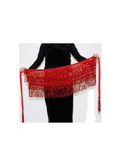 Loquat Women Hip Scarf Skirt Red 