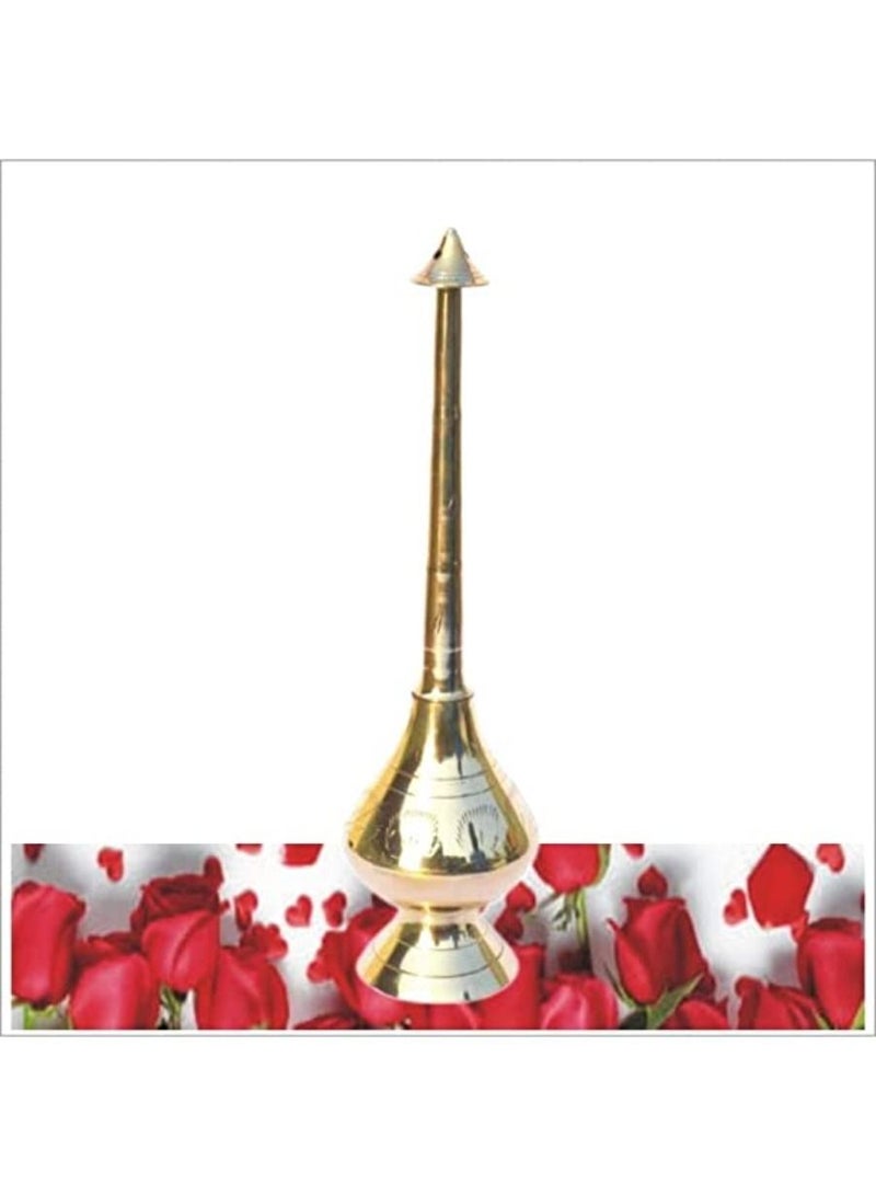 QUESERA Water Sprinkler Brass Bottle for Gangajal Perfume Gulab Pash Sprinklers - Image 2