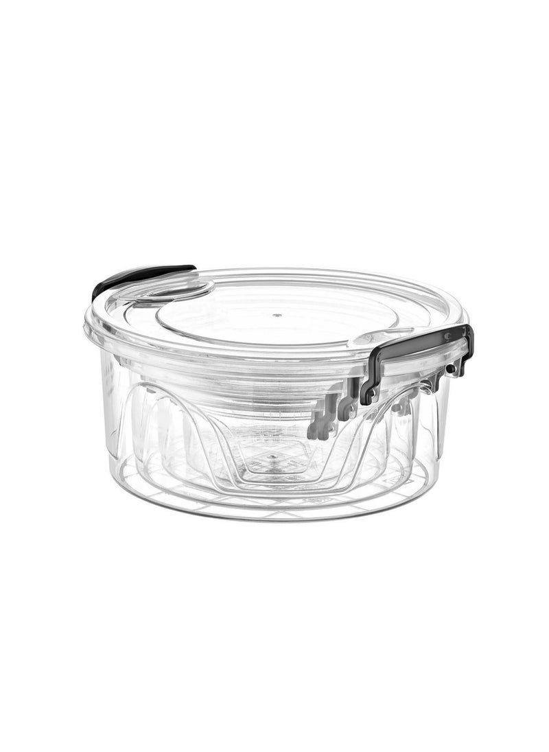 Generic - Food Storage Container with Airtight Lids 4 Pieces Plastic Stackable Tupperware Box - Image 1