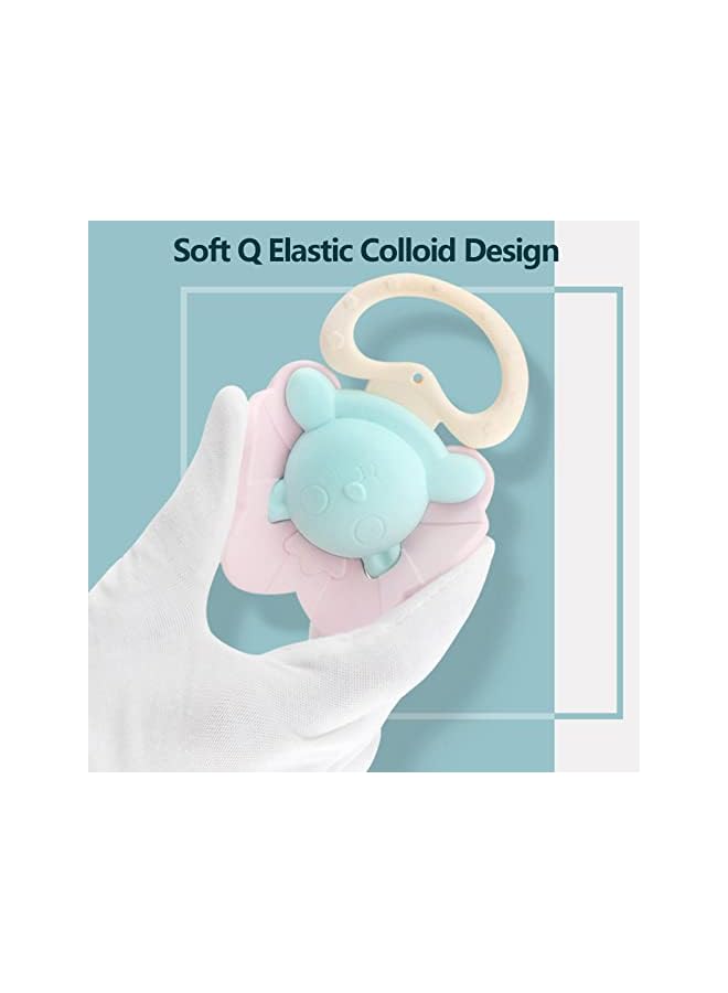 PROMASS Newborn Rattles Sensory Toys Shake and Grab Rattle Toy Early Education with Storage Box Infant Holiday Christmas Gifts for 0-12 Months (8pcs) - Image 4