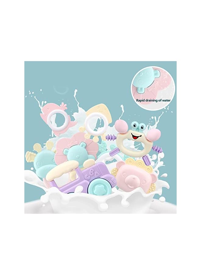 PROMASS Newborn Rattles Sensory Toys Shake and Grab Rattle Toy Early Education with Storage Box Infant Holiday Christmas Gifts for 0-12 Months (8pcs) - Image 2