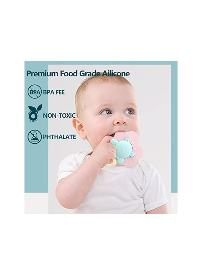 PROMASS Newborn Rattles Sensory Toys Shake and Grab Rattle Toy Early Education with Storage Box Infant Holiday Christmas Gifts for 0-12 Months (8pcs) - Image 3