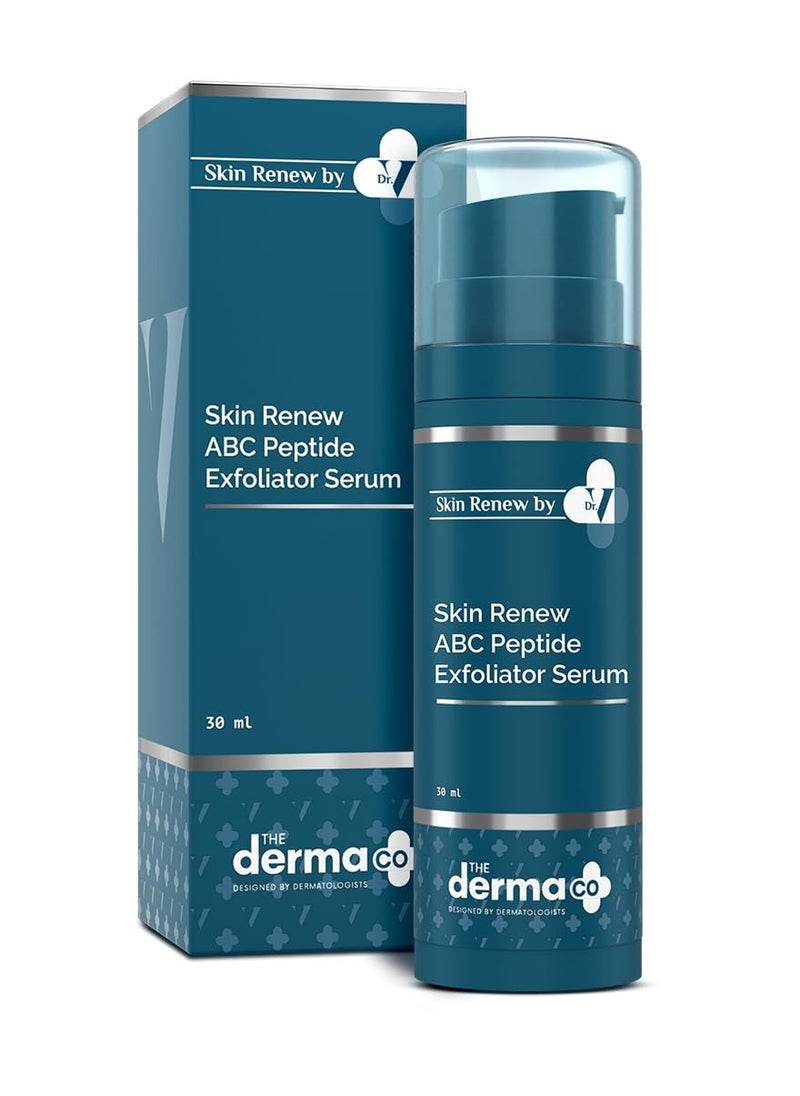 THE derma Co The Derma Co . X Dr.V Skin Renew Abc Peptide Exfoliator Serum With Mandelic Acid,Lactic Acid,And Peptides-30Ml|1% Salicylic Acid|Accelerates Skin Regeneration|Reduces Blemishes&Dark Spots  - Image 1