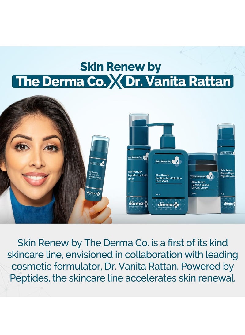 THE derma Co The Derma Co . X Dr.V Skin Renew Abc Peptide Exfoliator Serum With Mandelic Acid,Lactic Acid,And Peptides-30Ml|1% Salicylic Acid|Accelerates Skin Regeneration|Reduces Blemishes&Dark Spots  - Image 2