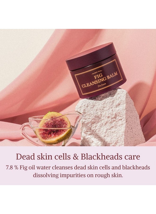 I'M FROM M From] Fig Cleansing Balm 100Ml Korean Makeup Remover Vegan Easy To Rinse Off Fig Oil Water 7.8% With Peptide And Amino Acid Makeup Meltaway Makeup Melting Balm To Oil  - Image 5