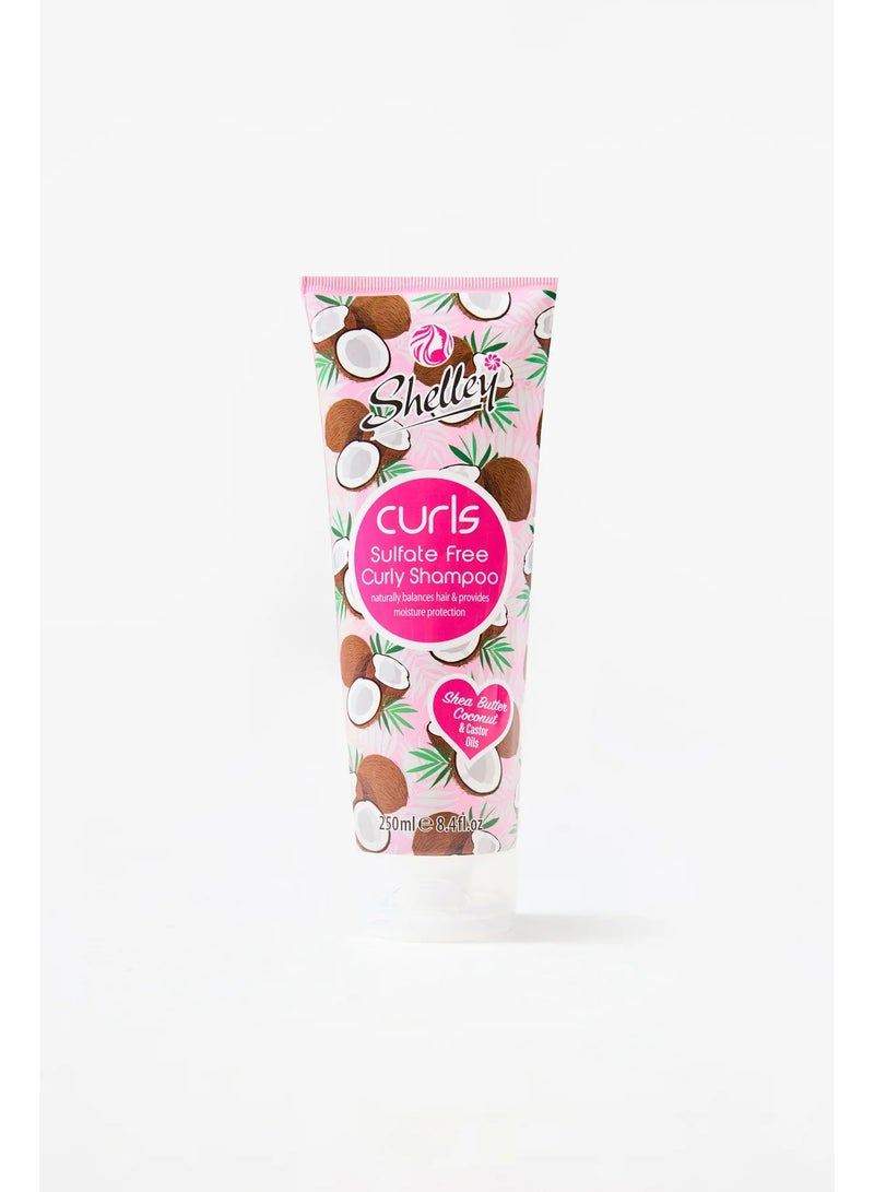 Shelley Curls Sulfate Free Only Shampo Shea Butter Coconut And Castor Oils 250ML - Image 2