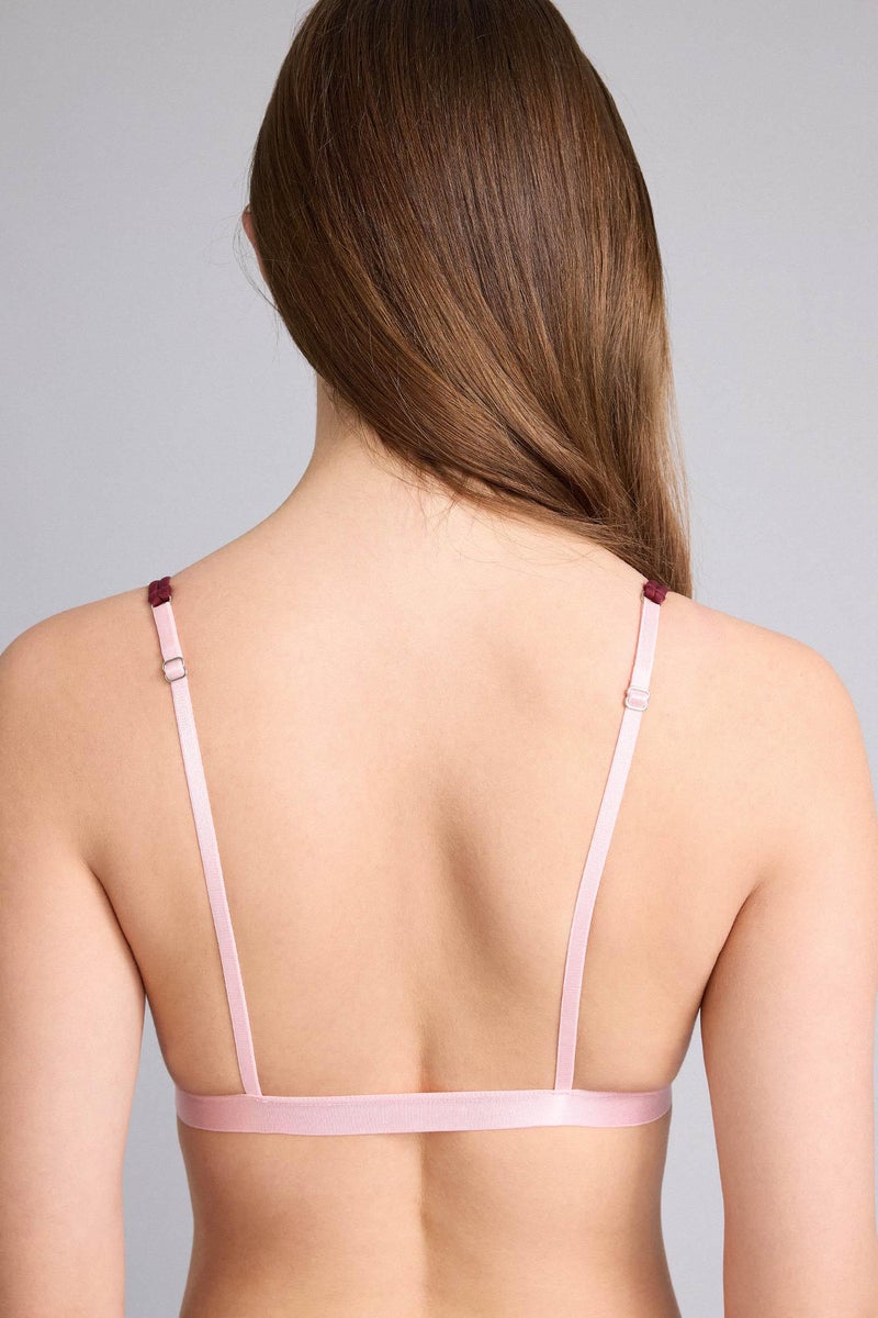 DeFacto Red Woman Lace Detail Satin Bra Casual - Image 5