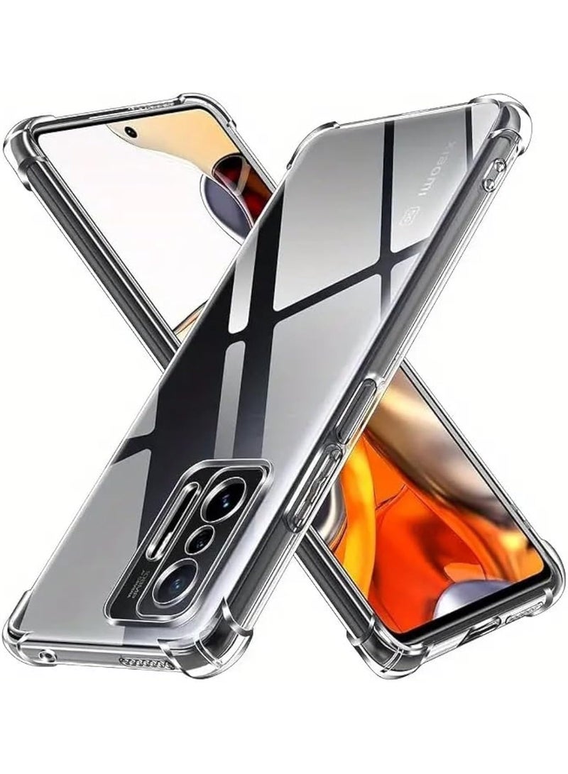 Xiaomi Mi 11T Back Cover Case Ultra Clear Soft Case Best Camera Protection Inbuilt Dust Plugs & Anti-Slip Grip  Slim & Protective Back Case Cover for Xiaomi Mi 11T - Image 1