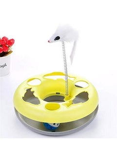 360° Motion Elastic Mouse Catch Circle With Ball Motion To Exercises And Satisfy Instinct With Fun Toy - Color May Vary (Pack Of 1)