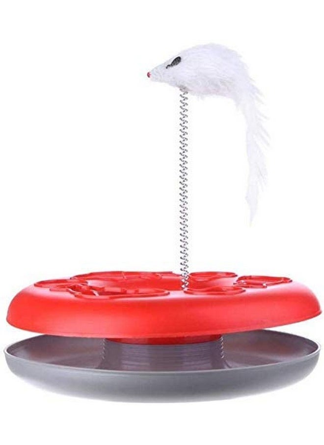 Generic - 360° Motion Elastic Mouse Catch Circle With Ball Motion To Exercises And Satisfy Instinct With Fun Toy - Color May Vary (Pack Of 1) - Image 1