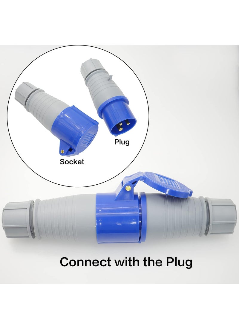 POWER Power 220440VAC Industrial Panel Socket With Plug IP44 Waterproof Plug socket Male Female Connector 323 plug Socket 10  - Image 4