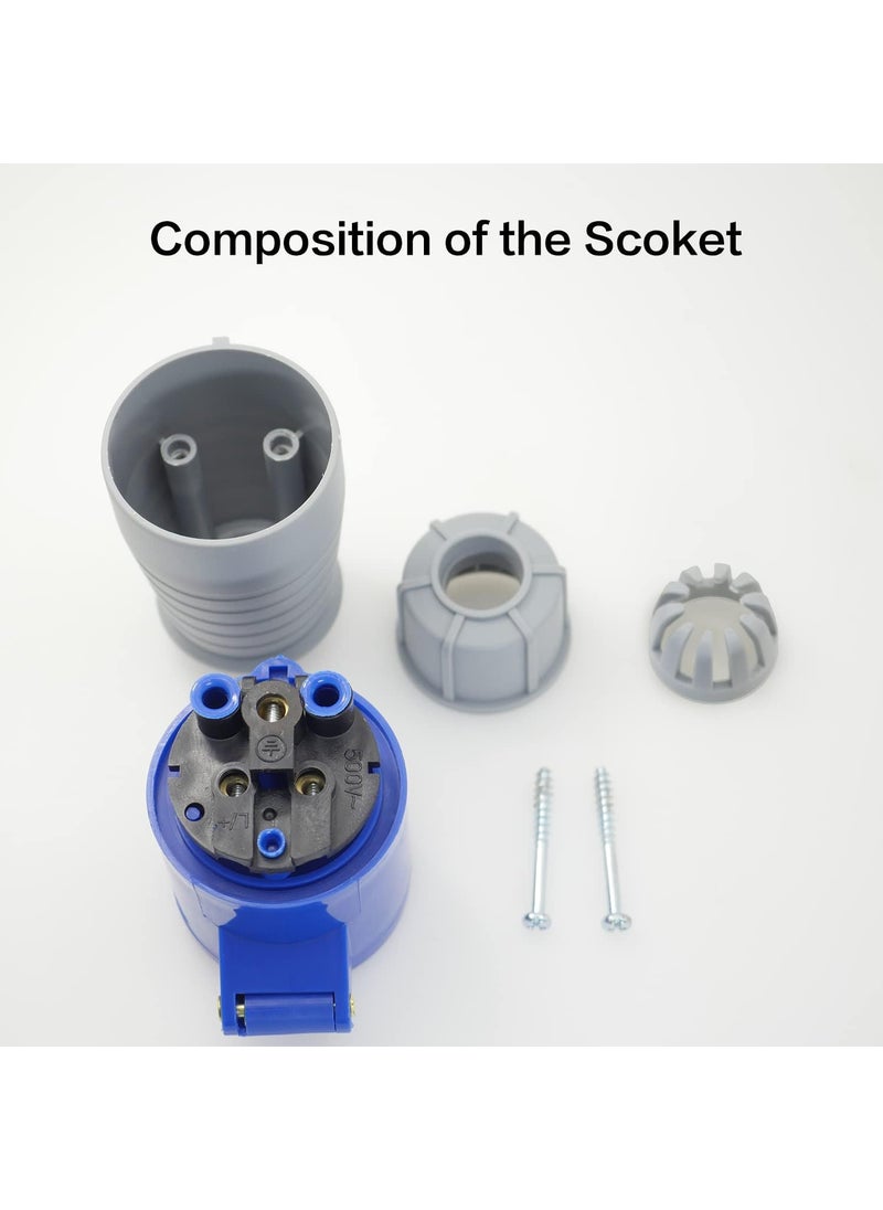 POWER Power 220440VAC Industrial Panel Socket With Plug IP44 Waterproof Plug socket Male Female Connector 323 plug Socket 10  - Image 3