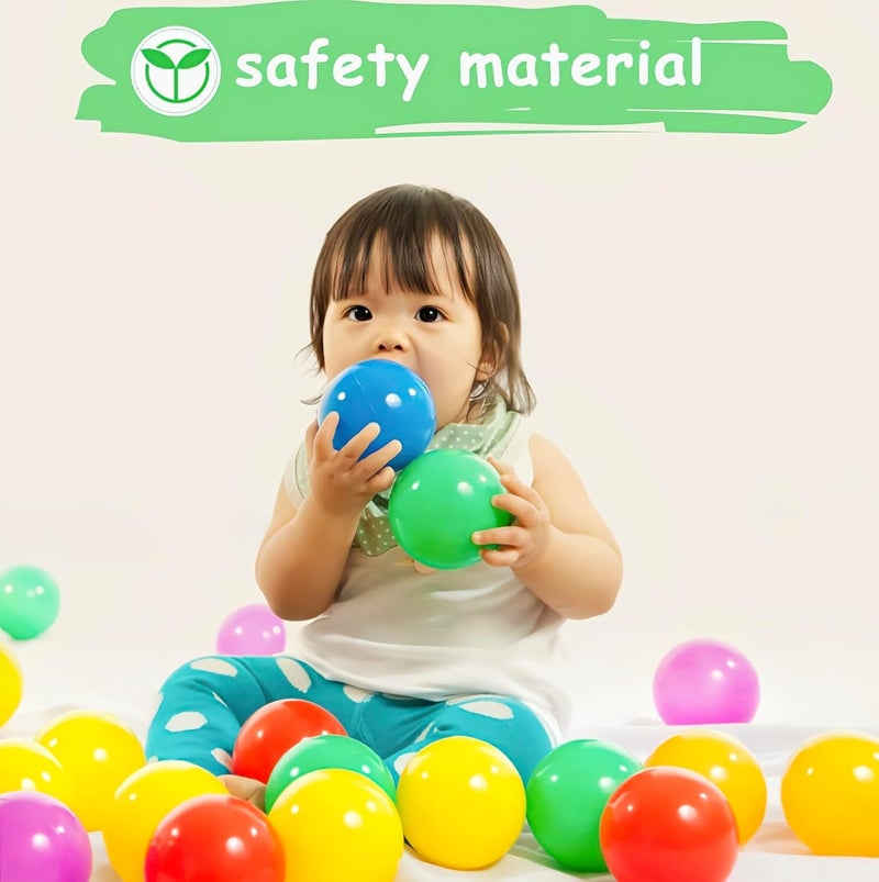 MOFARO , Pack of 15 Balls | Plastic Ball of 6 CM Size & 6 Colors – Crush-Proof Balls for Kids Pool & Ball Pool – BPA-Free | Colorful Baby Toys for Toddlers & Infants- Indoor & Outdoor Play - Image 4