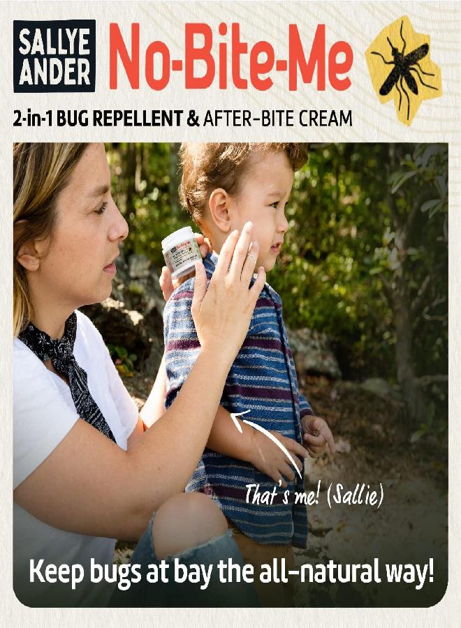 SALLYEANDER Sallye Ander "No-Bite-Me" All Natural Bug Repellent & Insect Repellent - Anti Itch Cream - Safe for Kids and Infants - Repels Mosquitoes,  Fleas, and Ticks - 8 oz - Organic Bug Repellent for Skin - Image 5