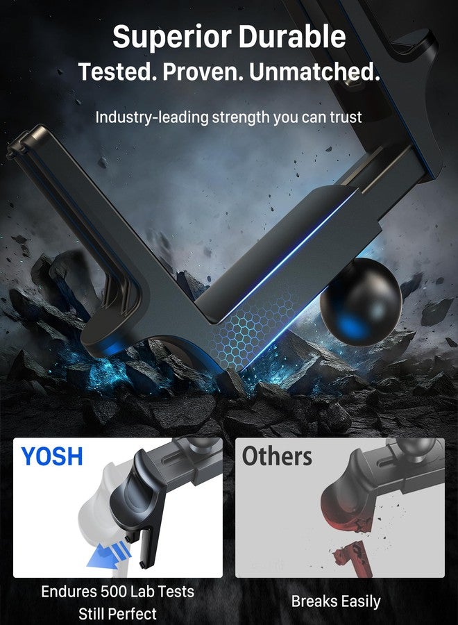 YOSH Car Phone Holder Upgraded for Mercedes Benz A/C Class C300/200/260 A180/200, GLA/GLB/GLC, Spring Clip for Round/Circular Vent Cradle for iPhone Samsung, for Mercedes Benz Accessories - Image 3