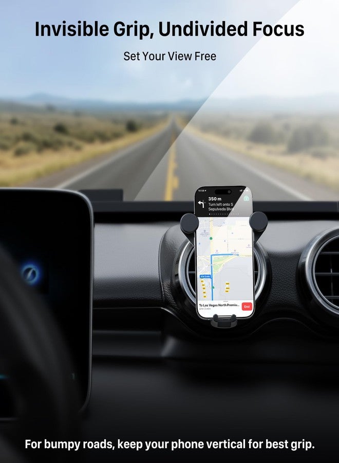 YOSH Car Phone Holder Upgraded for Mercedes Benz A/C Class C300/200/260 A180/200, GLA/GLB/GLC, Spring Clip for Round/Circular Vent Cradle for iPhone Samsung, for Mercedes Benz Accessories - Image 5