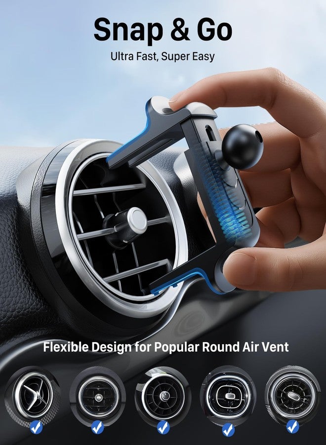 YOSH Car Phone Holder Upgraded for Mercedes Benz A/C Class C300/200/260 A180/200, GLA/GLB/GLC, Spring Clip for Round/Circular Vent Cradle for iPhone Samsung, for Mercedes Benz Accessories - Image 2