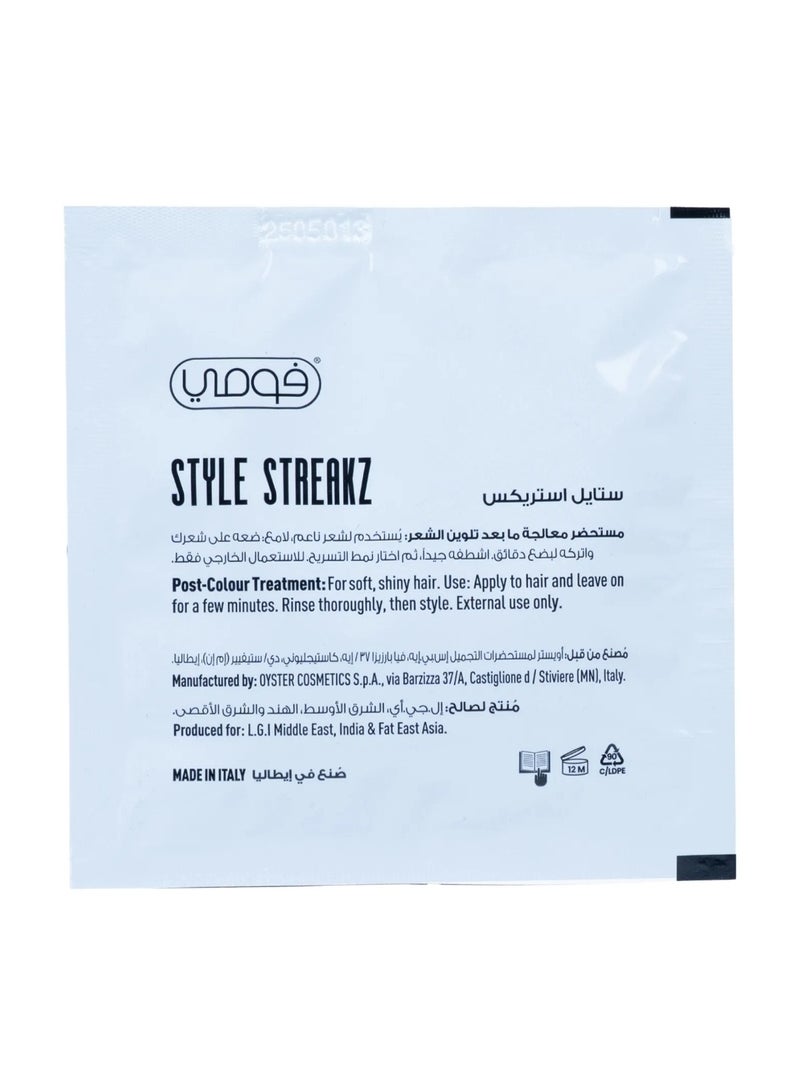 Fomme Style Streakz Permanent Hair Colour 4.0 Medium Brown 1 pkt - Image 2