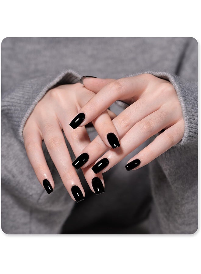 UR SUGAR Gel Polish, 15ml Soak Off UV Light Gel Polish for DIY Home Manicure,7ml,#01 Black - Image 3