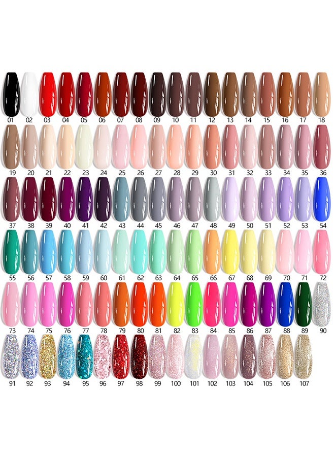 UR SUGAR Gel Polish, 15ml Soak Off UV Light Gel Polish for DIY Home Manicure,7ml,#01 Black - Image 5