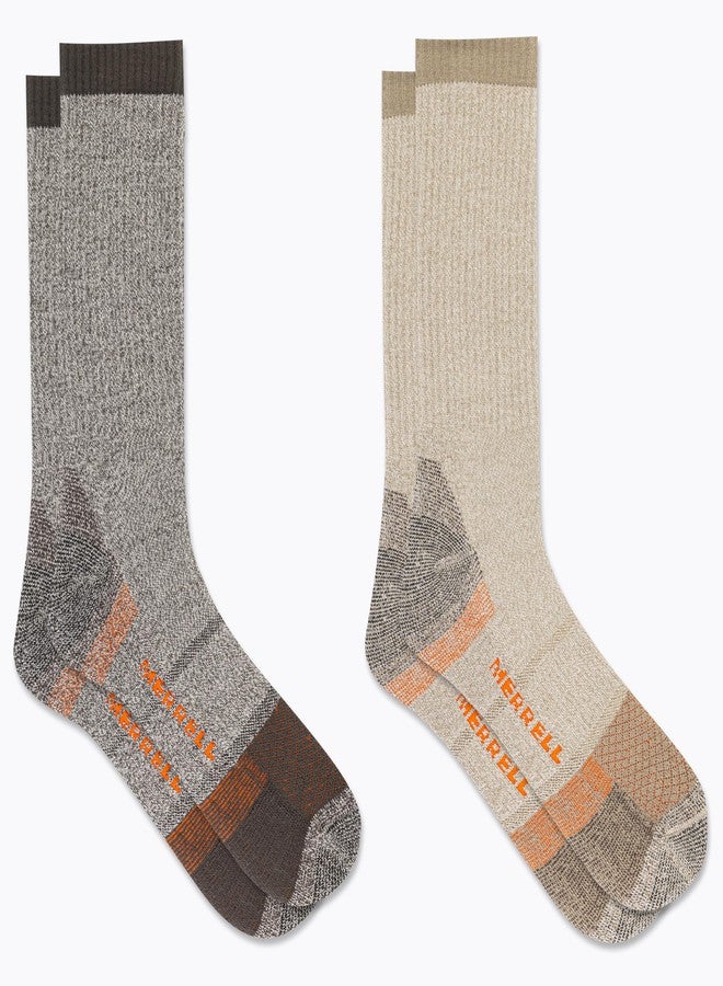 ميريل جوارب ميريل للجنسين - عبوة من زوجين - جوارب واقية من الرطوبة ومنع ظهور البثور - جوارب أمان عالية الأداء - لون بني متنوع - مقاس متوسط إلى كبير (أمريكي) - Image 3