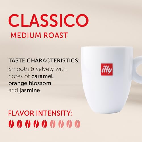 Illy Classico Whole Bean Coffee Medium Roast Classic Roast With Notes Of Caramel Orange Blossom And Jasmine 100 Arabica Coffee No Preservatives 88 Ounce Can Pack Of 1 - Image 5