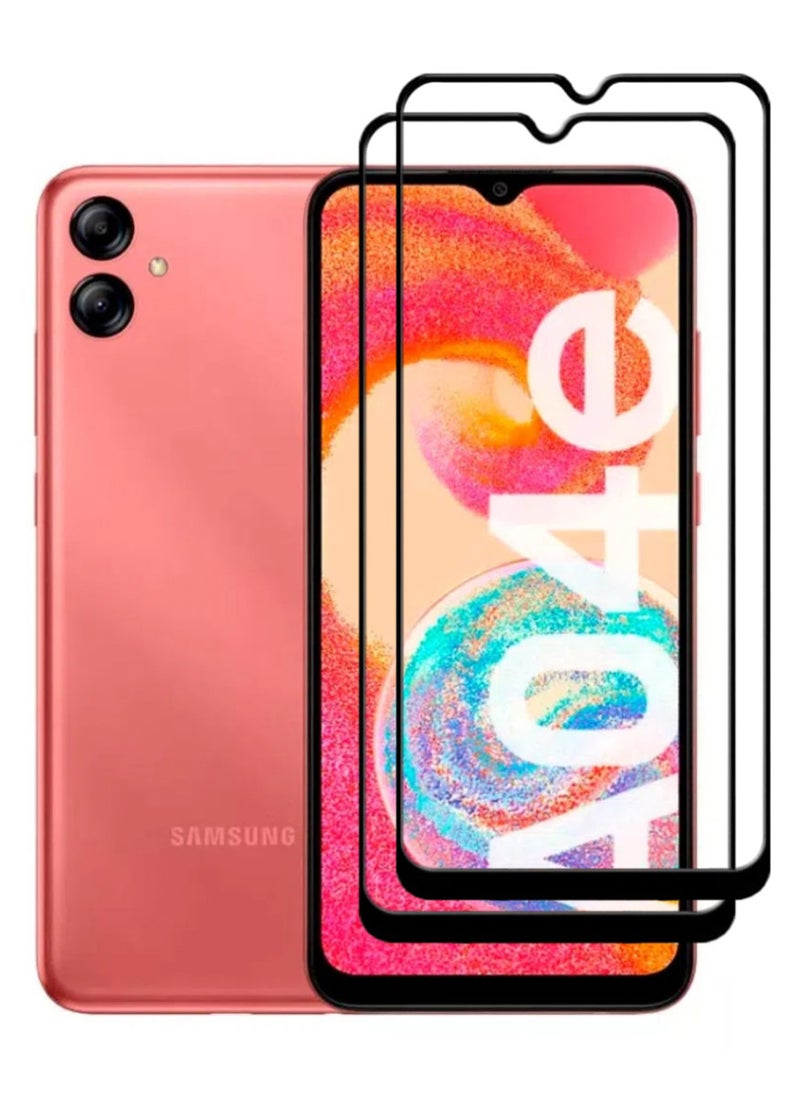 ACLIX 2 Pieces Antistatic ESD Dustproof Premium Quality High Definition Tempered Glass Screen Protector Designed For Samsung Galaxy A04e - Image 1