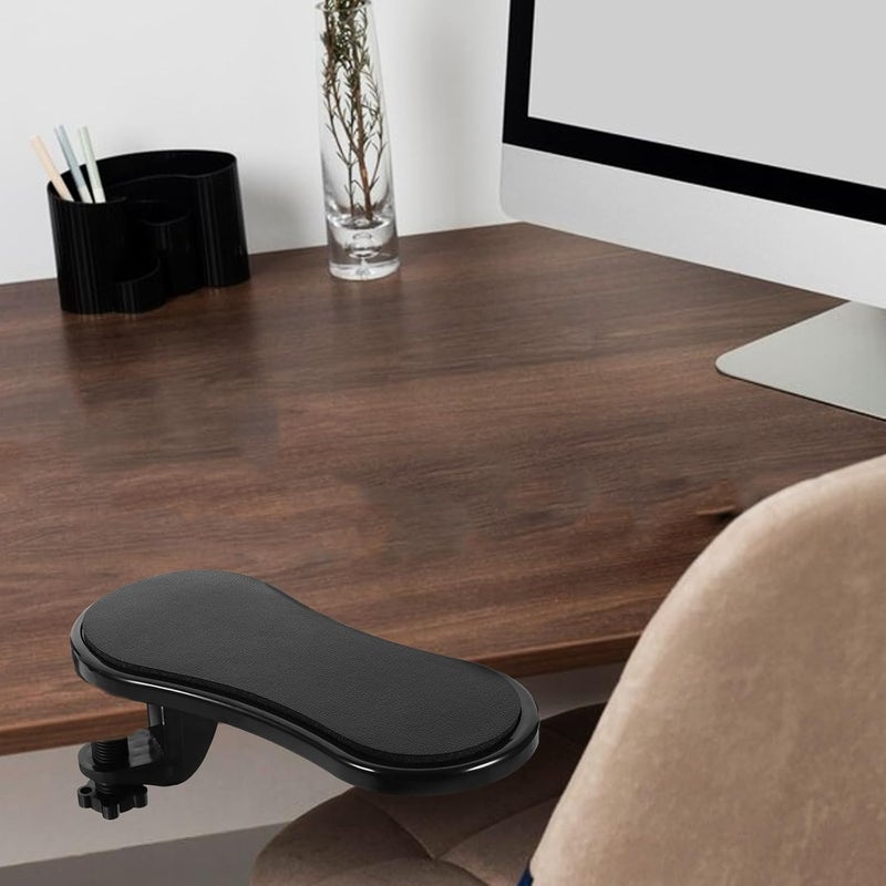 Ergonomic Mouse Wrist Rest and Elbow Support Pad with Rotatable Pu Leather and Sponge Surface, Non-Slip Desk Arm Elbow Rest for Office Computer and Keyboard Use - Image 5