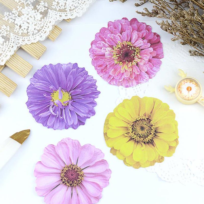 12Pcs Notes 3D Flower Notepads Memo Pads Self-adhesive Note Pads (Mixed Style) - Image 3