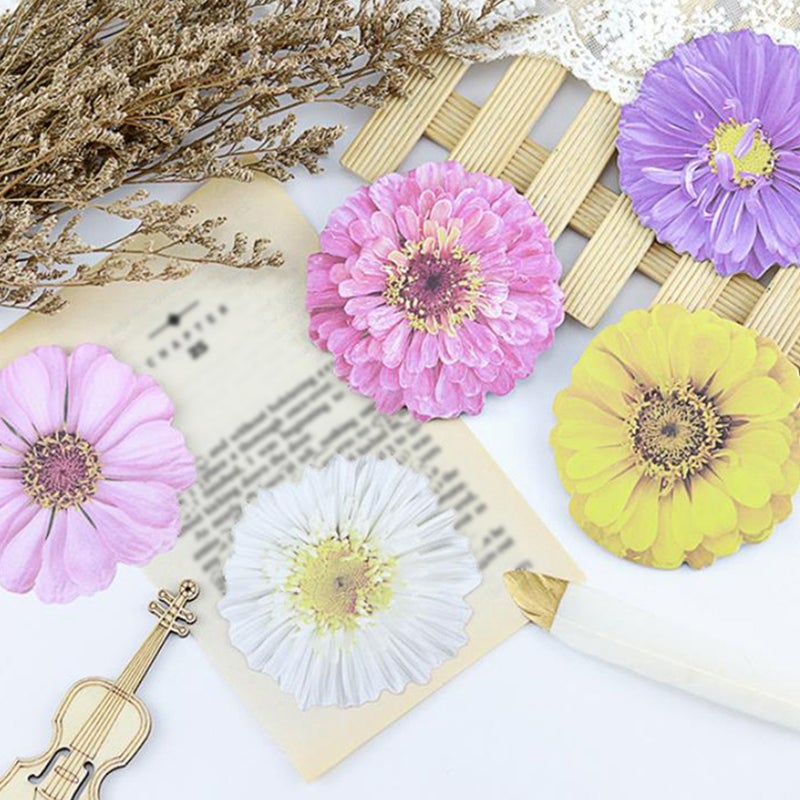 12Pcs Notes 3D Flower Notepads Memo Pads Self-adhesive Note Pads (Mixed Style) - Image 4
