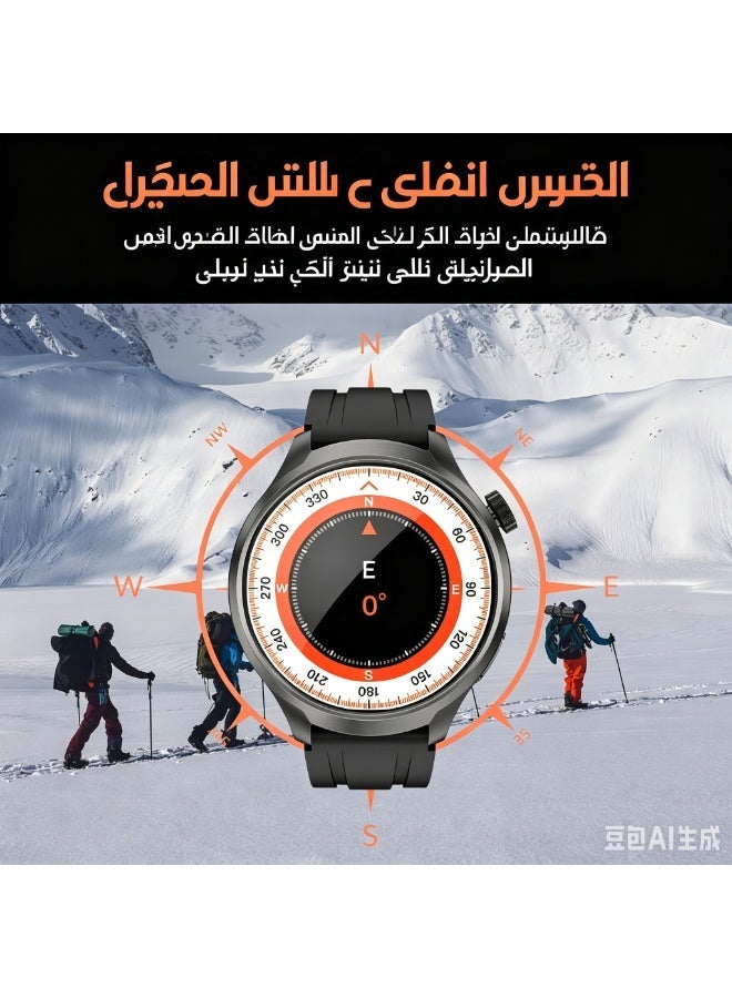 ساعة ذكية رجالية 2026 بشاشة AMOLED بحجم 1.85 بوصة، مزودة بمكالمات بلوتوث، تتبع GPS، ومقاومة للماء بمعيار IP67 - Image 5