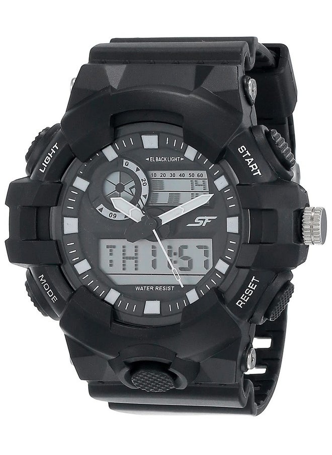 SF SF Hustler Analog-Digital Grey Round Dial Men's Sport Watch-77117PP03W  - Image 1