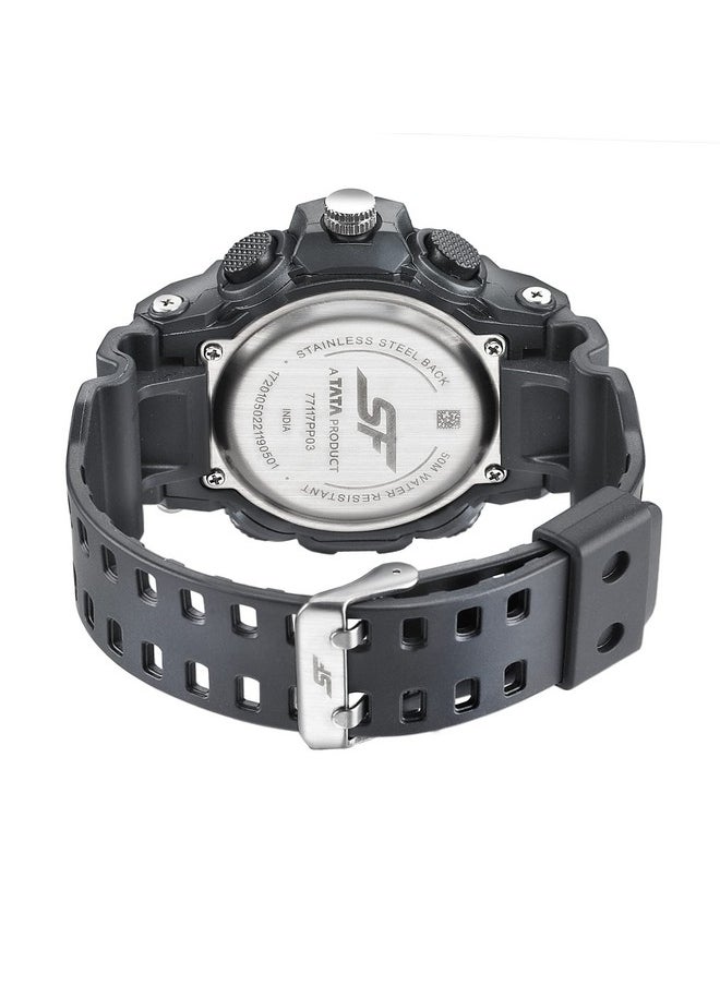 SF SF Hustler Analog-Digital Grey Round Dial Men's Sport Watch-77117PP03W  - Image 4