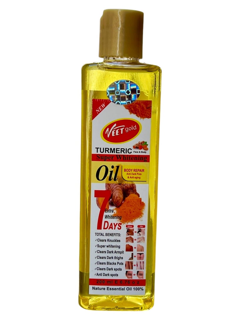 فيت جولد زيت الكركم للتبييض الفائق 200 مل - Image 1