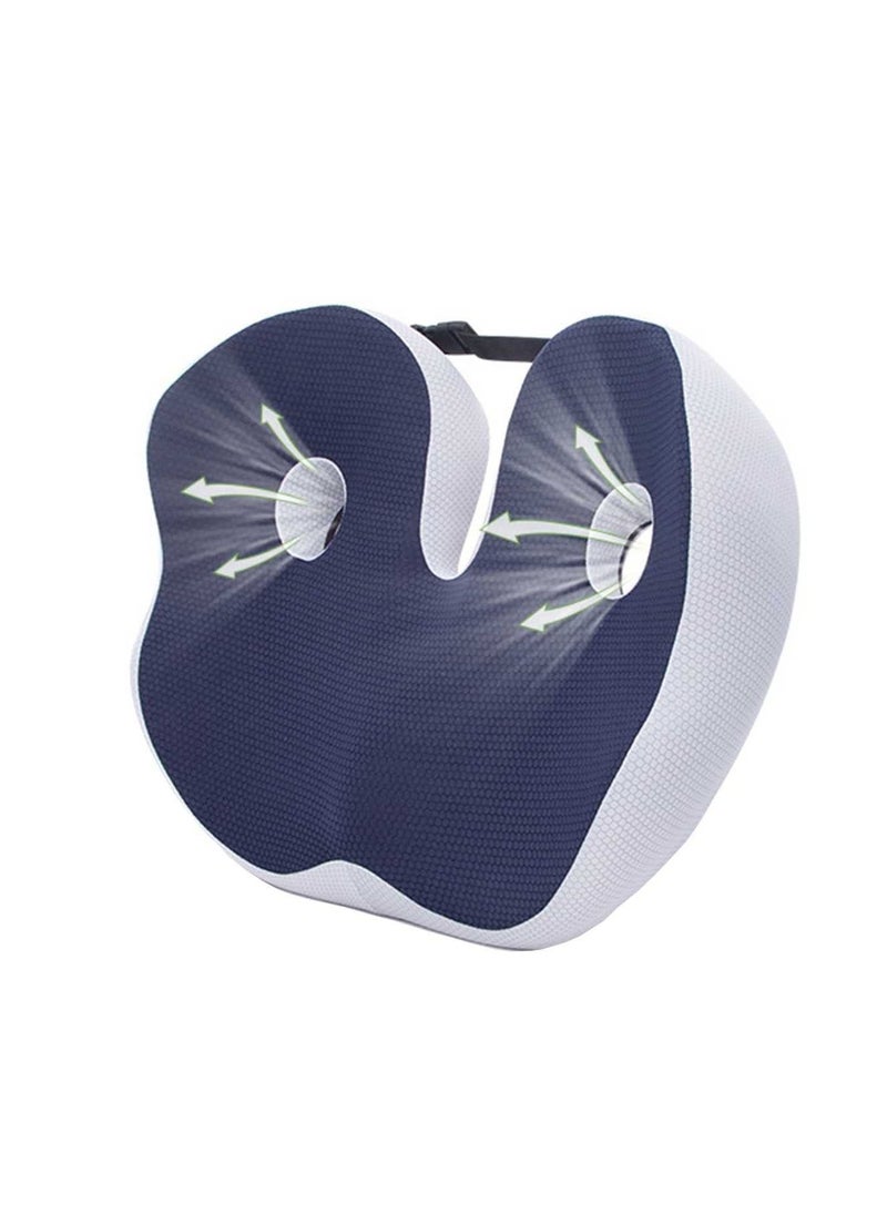 SYOSI Office Chair Seat Cushion, Car Seat Cushion, Seat Cushion for Back Pain Relief, Lumbar Support Pillow for Office Chair, Non-Slip Sciatica & Back Coccyx Tailbone Chair Pad  - Image 1