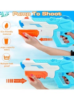 Yoawllty 2 Pcs High Pressure Squirt Guns Water Toys, Squirt Water Blaster Guns Toys for Summer Swimming Pool and Beach Sand Outdoor Water Fighting Play for Children  - Image 3
