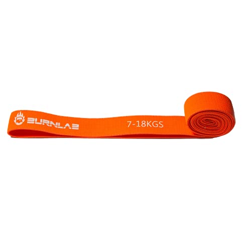 Burnlab Anti Slip Fabric Resistance Bands (Set of 5 Resistance Levels - upto 45 Kgs) with Carrying Pouch - Pull Up Bands for Stretching, Workouts, Powerlifting, Home Fitness and Gym - for Men and Women - Image 3