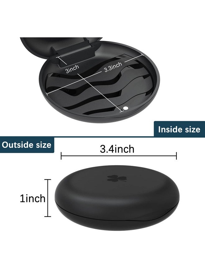 ARGOMAX 2 Pack Retainer Mouth Guards Travel Cases Black + Black - Image 5