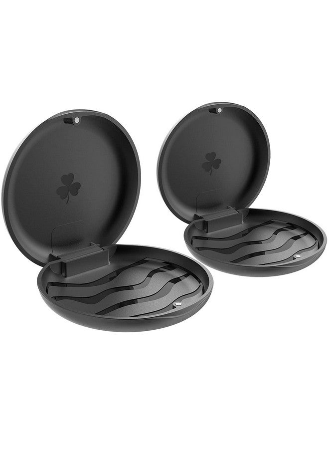 ARGOMAX 2 Pack Retainer Mouth Guards Travel Cases Black + Black - Image 1