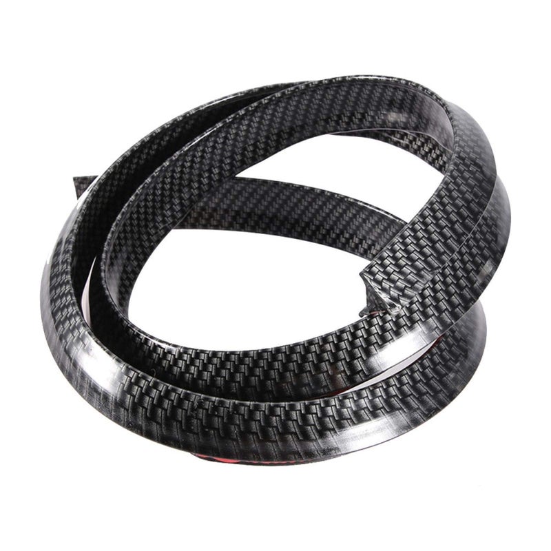 KIMISS Car Wheel Tires Eyebrow Strip 150cm Universal Carbon Fiber Fender Flares Car Wheel Arch Eyebrows Protect Anti scratch Pad