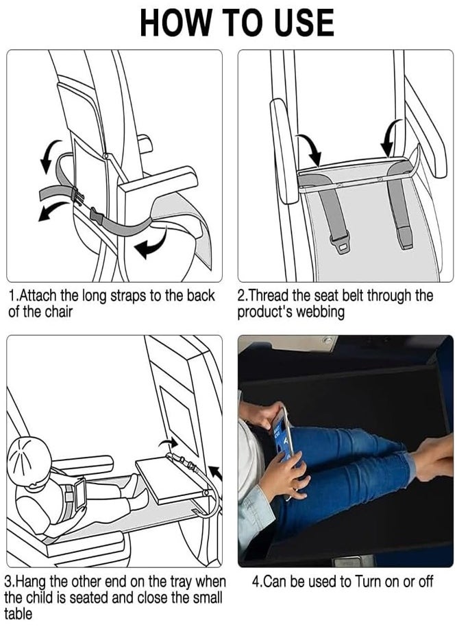 BELLSBERRY - Toddler Airplane Travel Bed – Portable Waterproof Seat Extender for Kids, Footrest, and Travel Essentials for Babies - Image 1