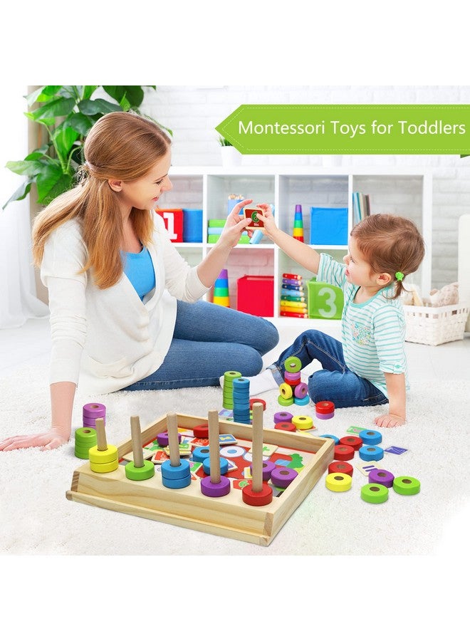 Lydaz Lydaz Montessori Math Toys for Toddlers, Wooden Math Manipulatives with Counting Number Blocks, Preschool Learning Activities, Educational Math Toy for Kids 3-5, Easter Birthday Gifts for Boys Girls  - Image 2
