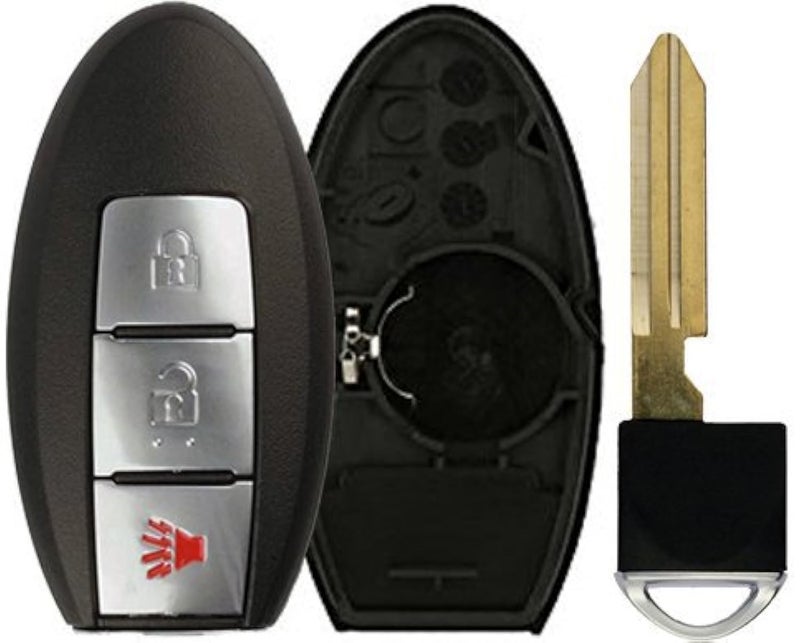 KeylessOption Keyless Entry Remote Smart Car Key Fob Shell Case Cover Valet Insert Blade for Nissan KR55WK49622 - Image 1