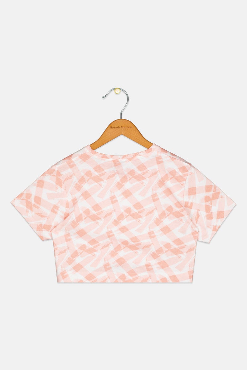 PUMA Toddlers Girl Embroidered Logo Short Sleeve Top, Multicolor - Image 3