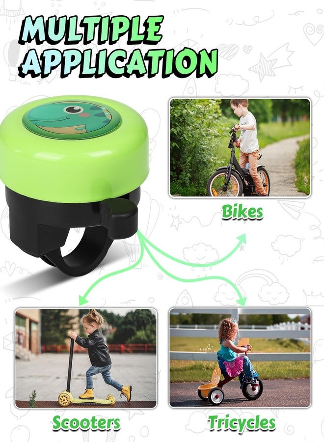 VICTGOAL Bike Bell for Kids with Loud Clear Sound, Bicycle Bell Scooter Bike Horn Ringtone Alert Cute Cycling for Toddler Children Boys Girls (Green) - Image 5