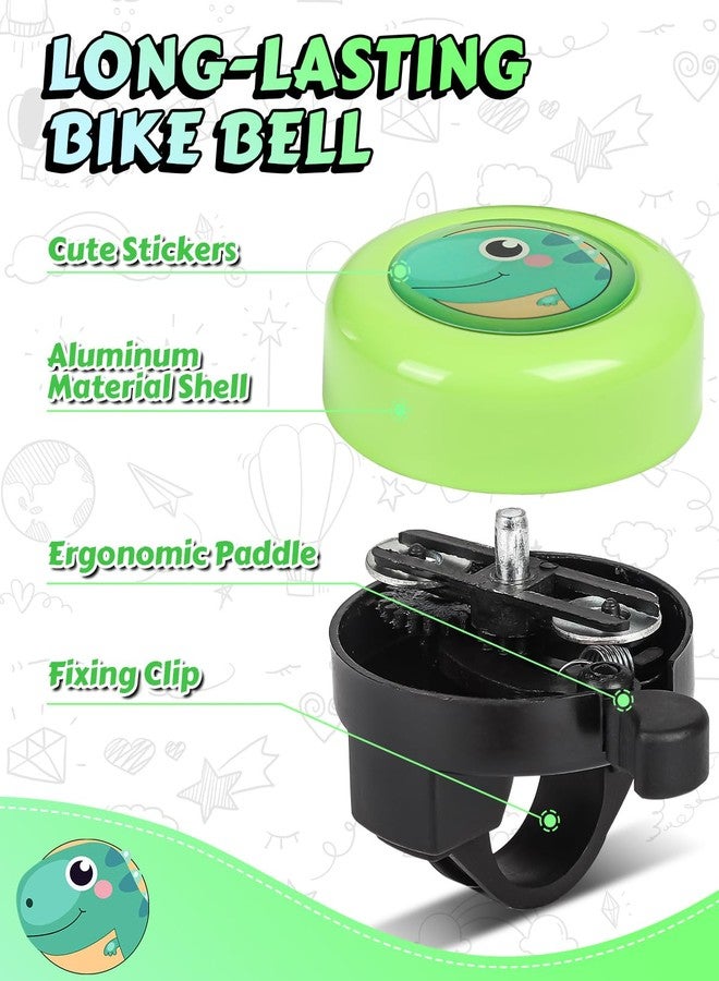 VICTGOAL Bike Bell for Kids with Loud Clear Sound, Bicycle Bell Scooter Bike Horn Ringtone Alert Cute Cycling for Toddler Children Boys Girls (Green) - Image 2
